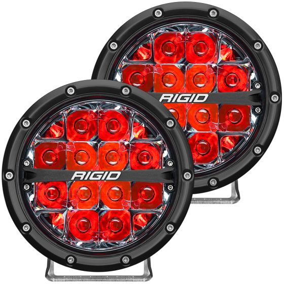 360-SERIES 6 INCH LED OFF-ROAD SPOT OPTIC WITH RED BACKLIGHT | PAIR -  Refurbished