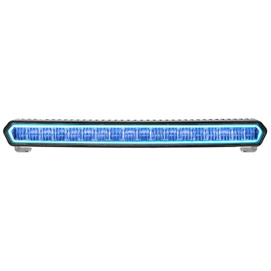 SR L Series 20 Inch OFF ROAD LED Light BAR Black with Blue Halo
