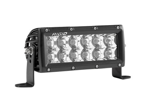 Photo of a black 6 Inch E-Series light bar with spot optics