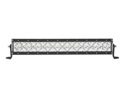 Photo of a black 10 Inch E-Series light bar with flood optics