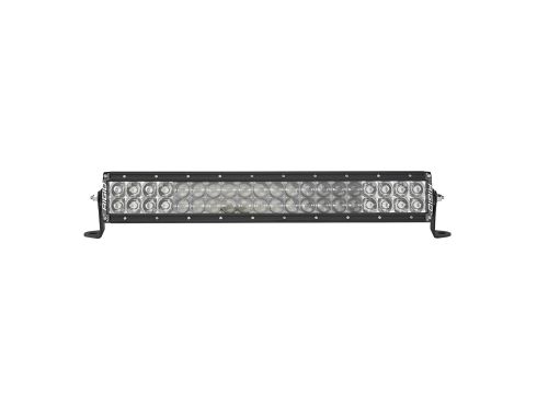 Photo of a black 20 Inch E-Series light bar with a combo of spot and hyperspot optics