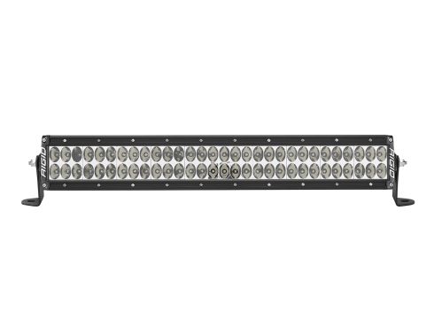 Photo of a black 20 Inch E-Series light bar with driving optics