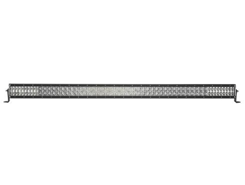 Photo of a black 50 Inch E-Series light bar with a combo of spot and drive optics