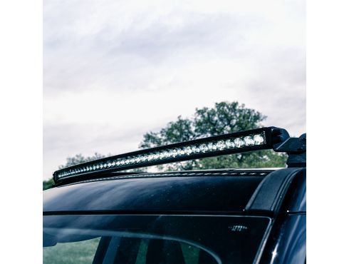 46714 - 2021 Ford Bronco LED Light Bar Roof Mount Kit, Includes 40 Inch RDS SR-Series Curved Light Bar With Spot Optics