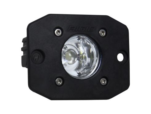 A photo of a Rigid Ignite Pod Light with a Flush Mount and Spot Optics