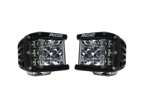 Photo of a pair of black D-SS light pods with flood optics