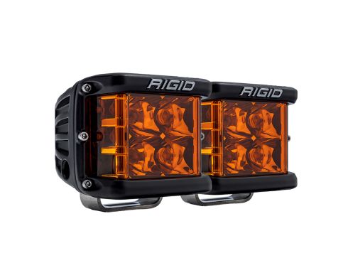 Photo of a pair of black D-SS light pod with spot optics and Amber PRO Lenses