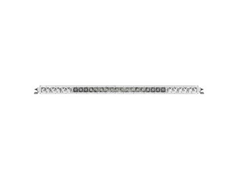 Photo of a white 30 Inch SR-Series light bar with a combo of spot and flood optics