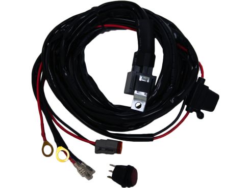 Photo of a high power harness with a switch for SR-Series lights