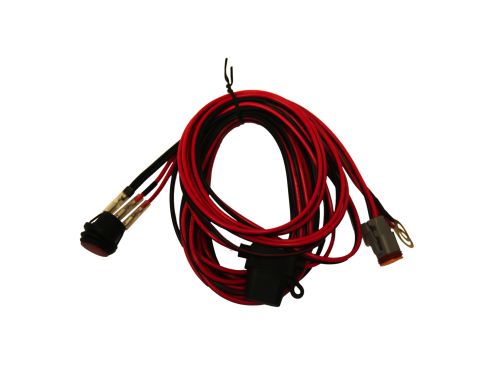 Photo of a harness with a switch for the E-Series and SR-Series lights