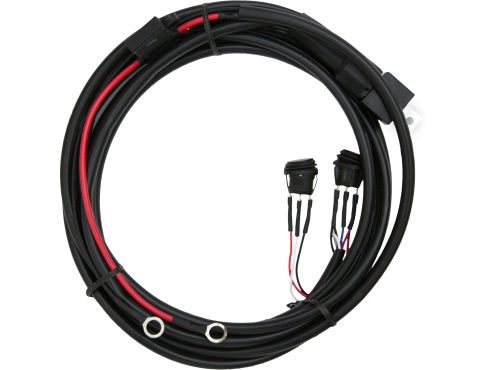 Photo of a multi-trigger harness with two switches for Radiance light bars
