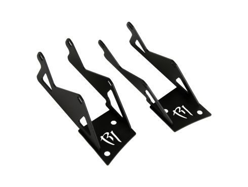 Photo of Dual D-Series A-Pillar mounting brackets for the 2007-2017 Jeep JK