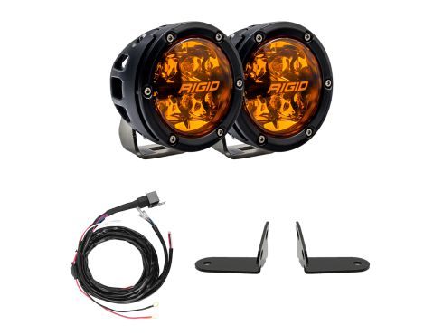 360-Series Amber Pro A-Pillar Kit for the Pro R and the Turbo R showing the lights, harness, mounts