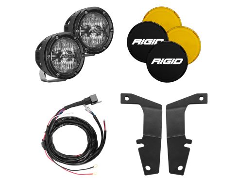 2010-2020 Toyota 4Runner A-Pillar Light Kit, Includes 4 in 360-Series Drive Light, Mount, Amber and Black Lens Covers, and Harness
