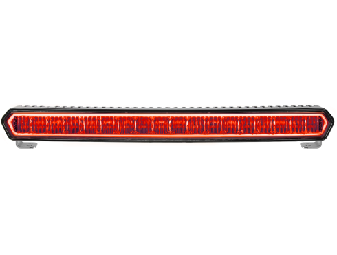 SR-L Series Marine 20 Inch LED Light Bar Black with Red Halo