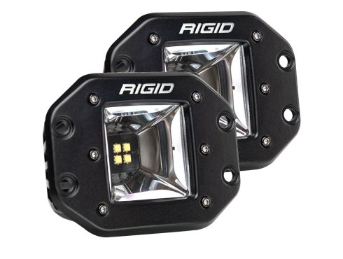 Rigid Radiance+ RGBW Flush Mounted Scene Pods with white backlight turned on