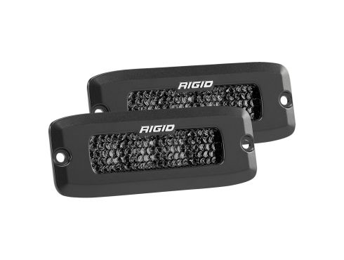 925513BLK - A pair of black flush mount SR-Q Series Pro Midnight Edition with Spot Diffused optics