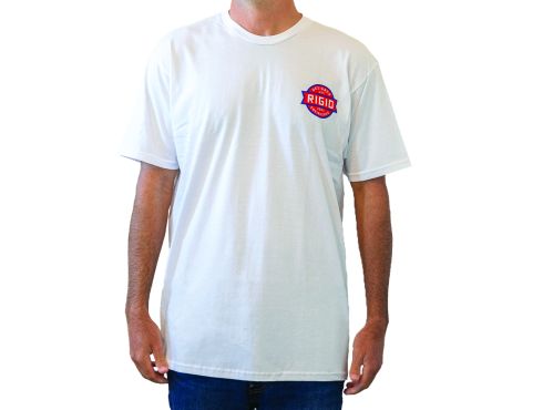 Rigid Badge Graphic T-Shirt - White