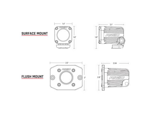 20521 - Black Surface Mounted Ignite with Flood Optics