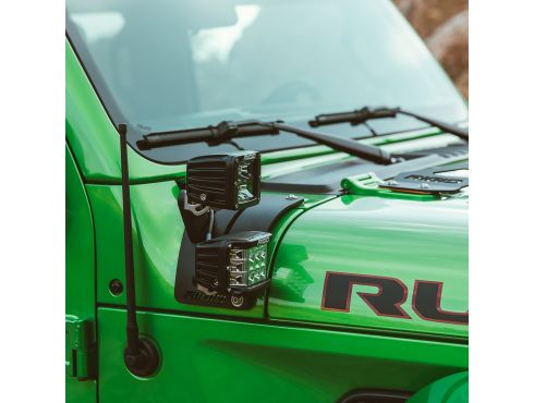 Photo of a short stand-off mount for the 2018 Jeep Wrangler JL cowl mount kit