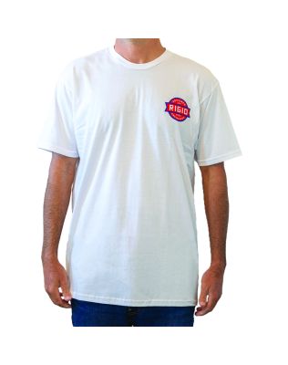 Rigid Badge Graphic T-Shirt - White
