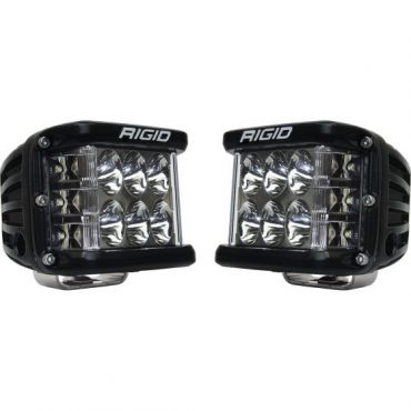 Photo of a pair of black D-SS light pods with drive optics