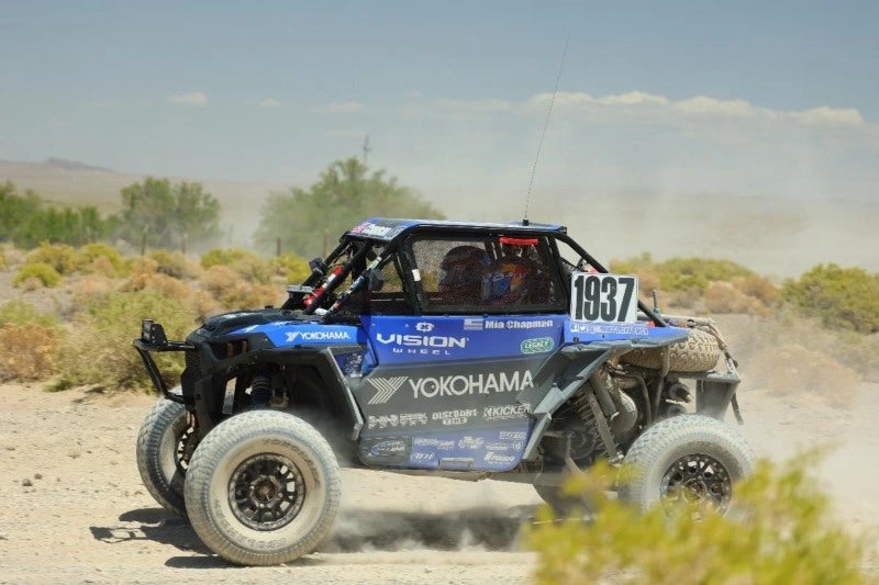 Mia Chapman's UTV in Vision Wheel Baja Nevada race