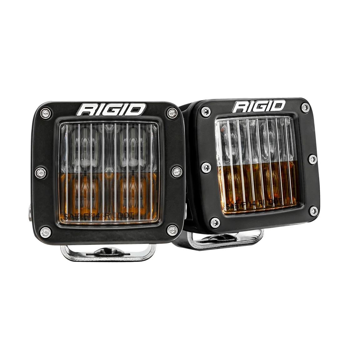 RIGID D-Series SAE_DOT Yellow_White fog lights