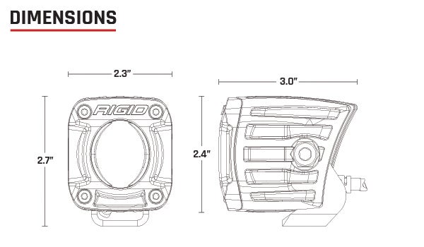 Revolve Light Pod dimensions diagram